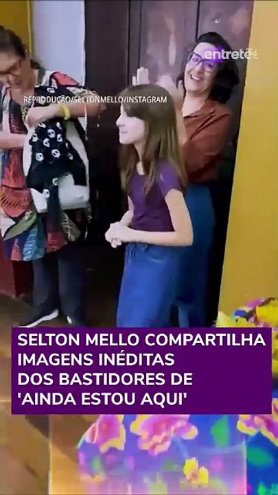 Selton Mello compartilha imagens inéditas dos bastidores de "Ainda Estou Aqui"