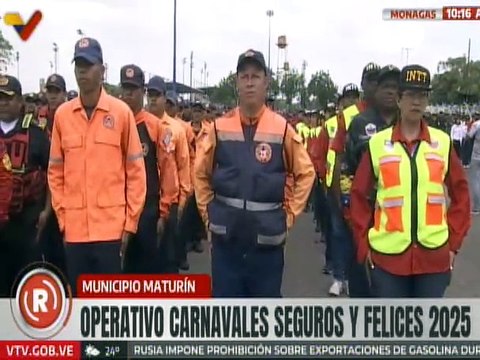 Monagas | Desplegados 4.530 funcionarios para el desarrollo del operativo Carnavales Seguros 2025