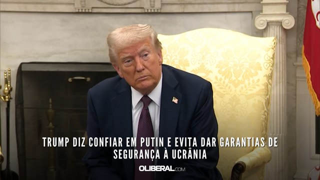 Trump diz confiar em Putin e evita dar garantias de segurança à Ucrânia