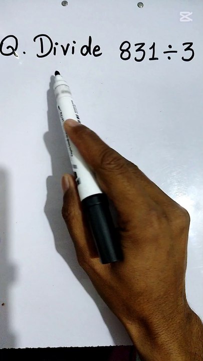 How to Divide 831 by 3 ? Division of 3 digit numbers by 1 digit #division #divisor #dividend