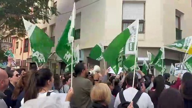 Manifestación de enfermeros y enfermeras de Canarias