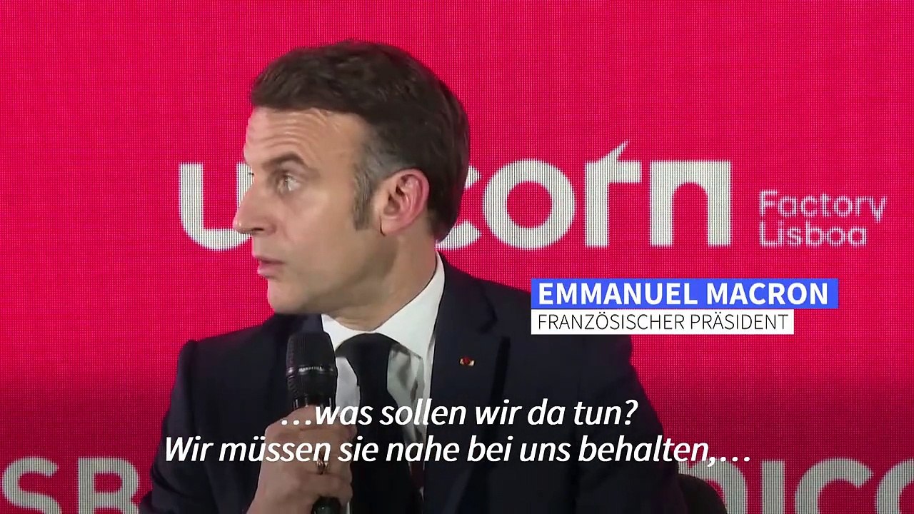 Macron: Europa darf sich den USA nicht unterwerfen