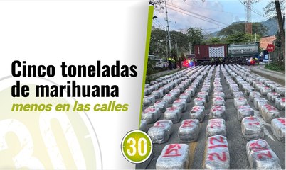 Cinco toneladas de marihuana menos en las calles