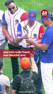 Juan Soto recibe Premio Juan Marichal 2024