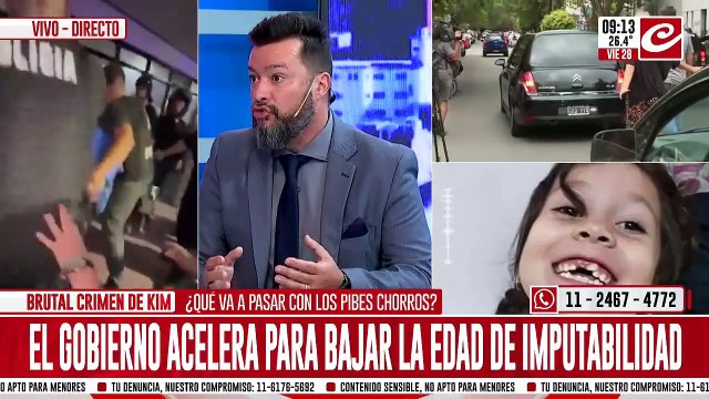 Crimen de Kim: familiares y amigos marchan al juzgado de menores