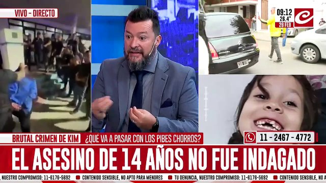 Crimen de Kim: familiares y amigos marchan al juzgado de menores