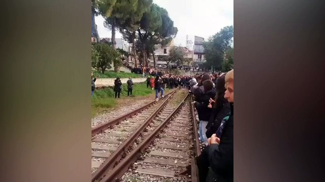 Συγκέντρωση διαμαρτυρίας για τα Τέμπη στη Στυλίδα.