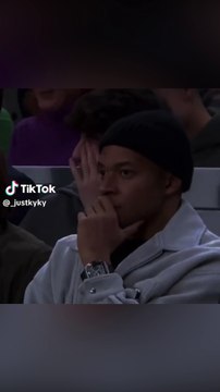 La intensidad de Mbappé viendo al Real Madrid de baloncesto