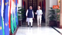 Von der Leyen incontra il Primo ministro indiano Narendra Modi