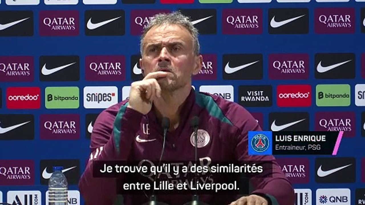 PSG - Luis Enrique veut se servir de Lille pour préparer Liverpool