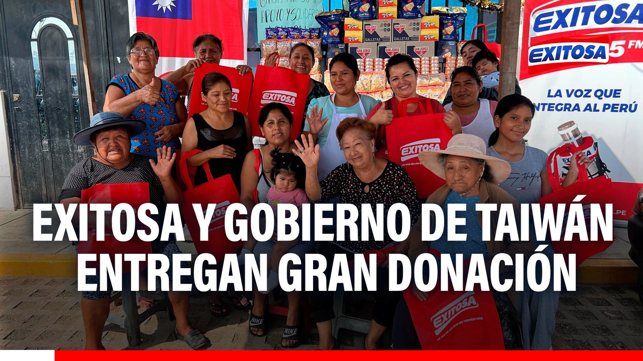 Ventanilla: Exitosa y Gobierno de Taiwán entregan gran donación a olla común "Las Manos Solidarias"