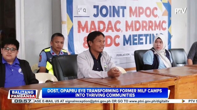 DOST, OPAPRU eye transforming former MILF camps into thriving communities