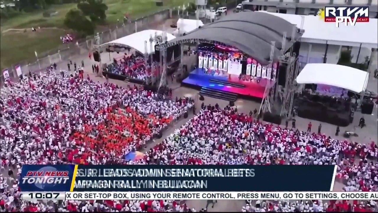 PBBM leads admin senatorial bets' campaign rally in Bulacan