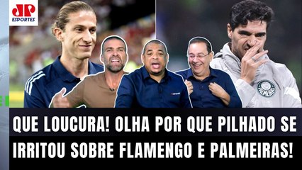 "QUÊ??? VOCÊ É UM FALSO! DESCARADO! Entre Filipe Luís e Abel hoje..." | RESENHA Flamengo x Palmeiras