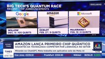 Amazon lança chip quântico em corrida tecnológica contra Google e Microsoft