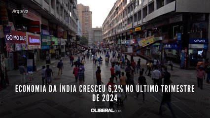 Economia da Índia cresceu 6,2% no último trimestre de 2024