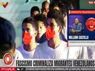 Vicemin. William Castillo denunció que la derecha quiere hacer ver a los migrantes como delincuentes