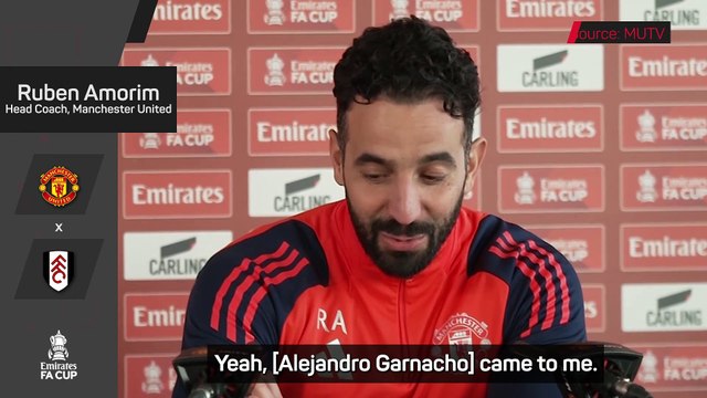 Amorim reveals how Garnacho will apologise to United team-mates