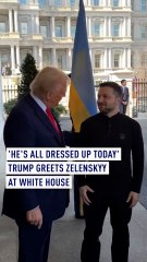 Trump Welcomes Zelenskyy to the White House: 'He's All Dressed Up' 🇺🇸
