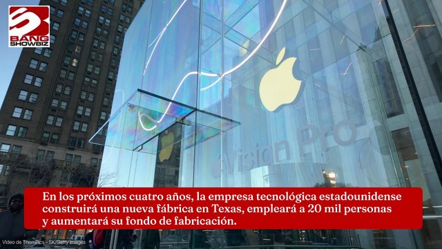 Revela Apple su plan de inversión y gasto en Estados Unidos