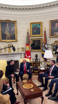 Regardez l'incroyable échange entre Donald Trump et Volodymyr Zelensky qui s'engueulent devant les caméras au milieu du bureau ovale à la Maison Blanche