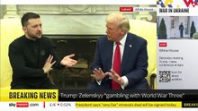 Escandalosa reunión entre Zelensky  y Donald Trump
