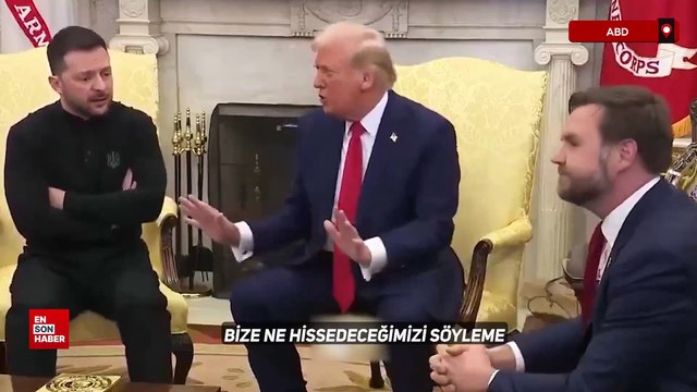 Zelensky ve Trump arasında gergin görüşme