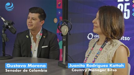 Juanita Rodríguez Kattah Country Manager Bitso Colombia y Gustavo Moreno Senador de Colombia | FinTech México 2025