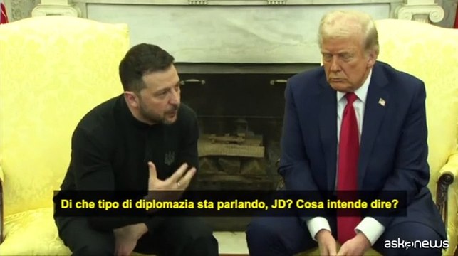 Vance accusa Zelensky nello Studio Ovale di essere irrispettoso