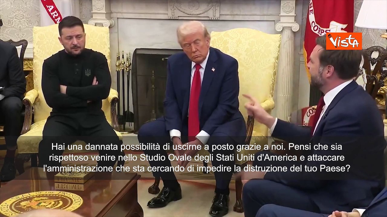 Trump-Zelensky, duro scontro nello Studio Ovale, Donald urla: Giochi con III Guerra Mondiale SOTTOT