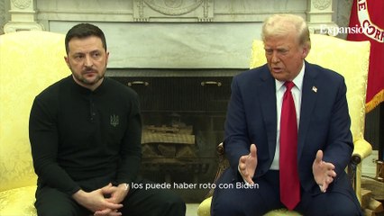 Trump discute con Zelenski. "No creo que seas un tipo duro sin EEUU"