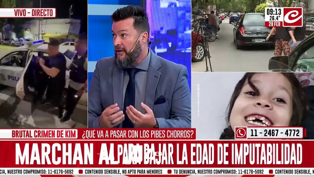 Crimen de Kim: familiares y amigos marchan al juzgado de menores