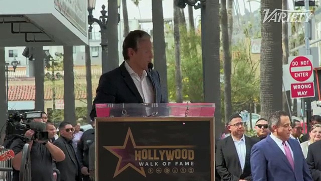 Antonio Villaraigosa speaks at the Lili Estefan and Raul De Molina Hollywood Walk of Fame ceremony