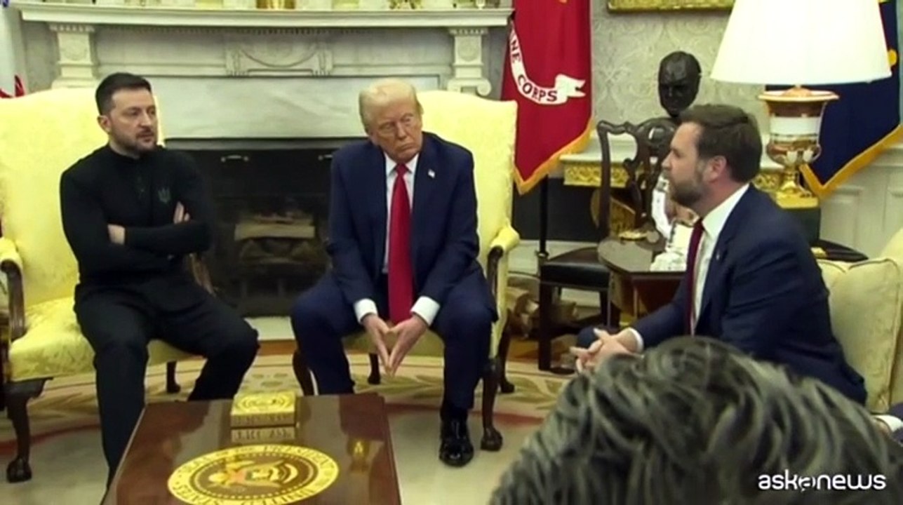 Urla alla Casa Bianca, Trump: Zelensky torni se pronto per la pace