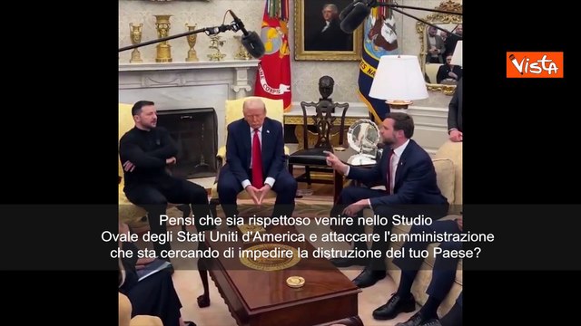 Trump e Jd Vance contro Zelensky nello Studio Ovale, ecco la litigata davanti ai cronisti
