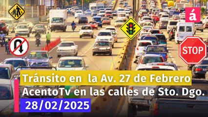 Situación del tránsito en la Av. 27 de Febrero a esta hora