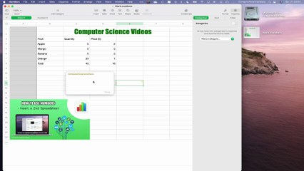 How to INSERT a Comment to Your Spreadsheet On the Numbers App Using a Mac - Basic Tutorial | New
