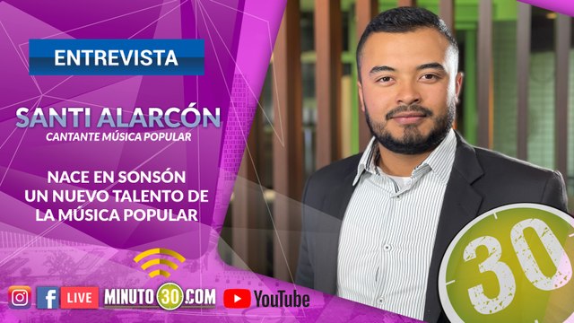 Santi Alarcón, la nueva promesa de la música popular antioqueña, en exclusiva con Minuto30