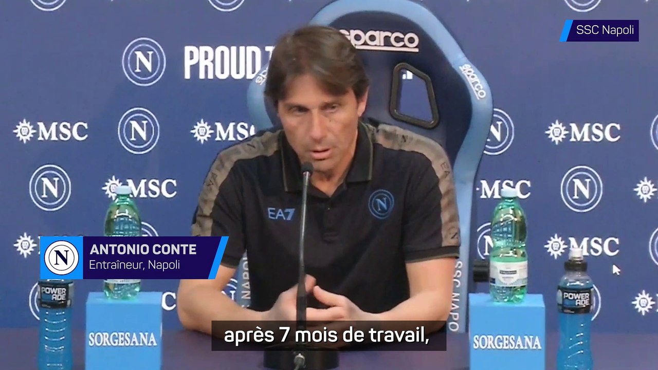 Napoli - Conte : "Le classement ne doit pas être une source de pression"