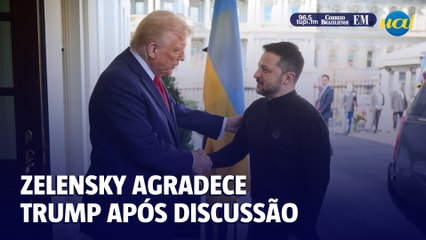 Zelensky publica mensagem de agradecimento aos EUA após bate-boca com Trump