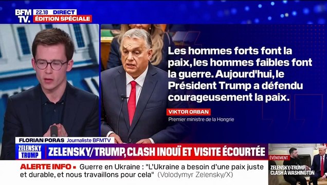 Rencontre glaciale Trump-Zelensky: les réactions européennes, américaines et russes