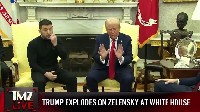 Donald Trump Explodes at Volodymyr Zelensky in Oval Office Confrontation | TMZ Live