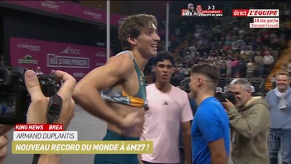 Nouveau record du monde pour Duplantis à 6m27 - Athlé - All Star Perche