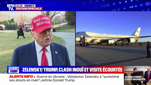 Ça ne s'est pas passé comme prévu : la réaction de Donald Trump après son échange tendu avec Volodymyr Zelensky