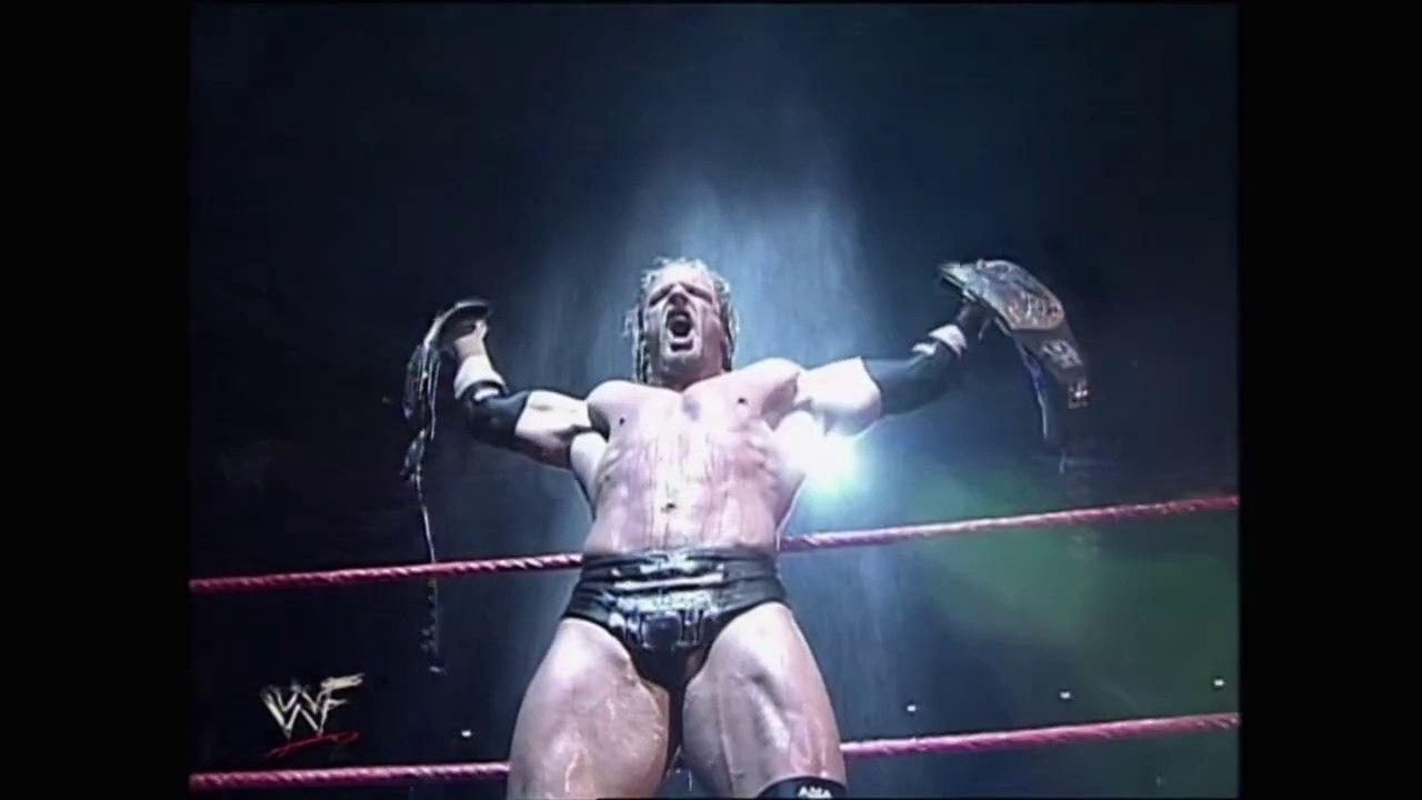 Triple H & Stone Cold w/ Stephanie McMahon-Helmsley vs The Undertaker 2 On 1 Handicap WWF Championship Match - Insurrection 2001 5/7/01