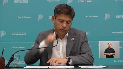 Kicillof a Milei: "Le pido que no sea cobarde, que deje el Twitter y los delirios autoritarios y se reúna a trabajar con seriedad en un tema tan importante y complejo".
