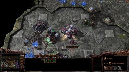 [SC2]No.0349--Great ZERG Player vs Harder-Level ZERG A.I, WIN[Baneling Bust, +3 Queens].CUT.01'22-08'55