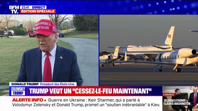 Donald Trump, au sujet de Volodymyr Zelensky: Il dit qu'il veut revenir, mais ce n'est pas possible