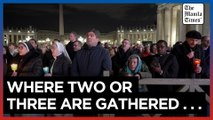 Faithful pray for ailing Pope at St Peter's Square