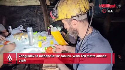Zonguldak’ta yerin 120 metre altında ilk sahur